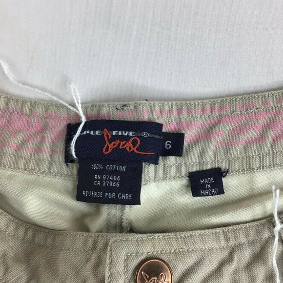 Triple Five Ivory Women's Trouser Pant Back Pocket Belt Loop Casual Size 6 - Picture 8 of 10